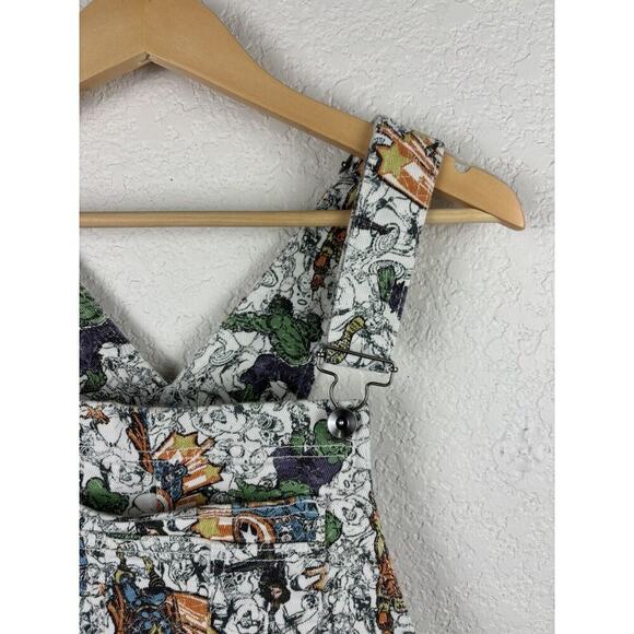 Marvel Her Universe Girls Overalls Size Large Iron Man Hulk Captain America - Picture 2 of 9